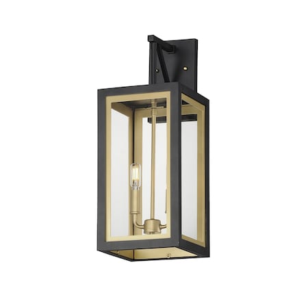 Maxim Lighting Neoclass 2-Light Outdoor Sconce, Black/Gold 30055CLBKGLD